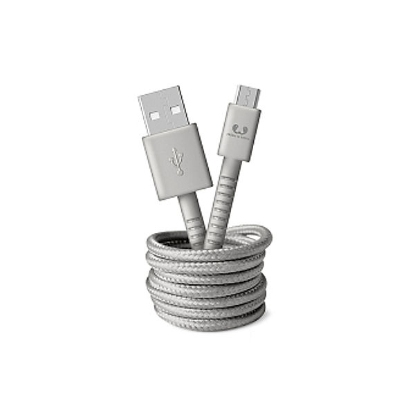 Fresh 'n Rebel Micro-USB-Kabel Fabriq, 1,5 m, Ice Grey