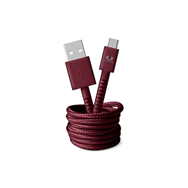 Fresh 'n Rebel Micro-USB-Kabel Fabriq, 1,5 m, Ruby Red