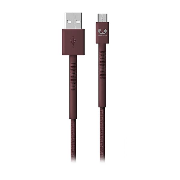 Fresh 'n Rebel Micro-USB-Kabel Fabriq, 2,0 m, Deep Mauve