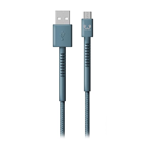 Fresh 'n Rebel Micro-USB-Kabel Fabriq, 2,0 m, Dive Blue