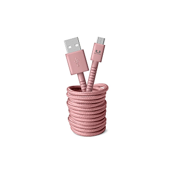 Fresh 'n Rebel Micro-USB-Kabel Fabriq, 3,0 m, Dusty Pink