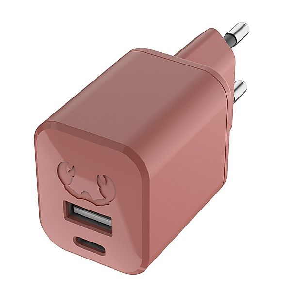 Fresh 'n Rebel Mini-Charger USB-C und USB-A, PD 30 W, Safari Red