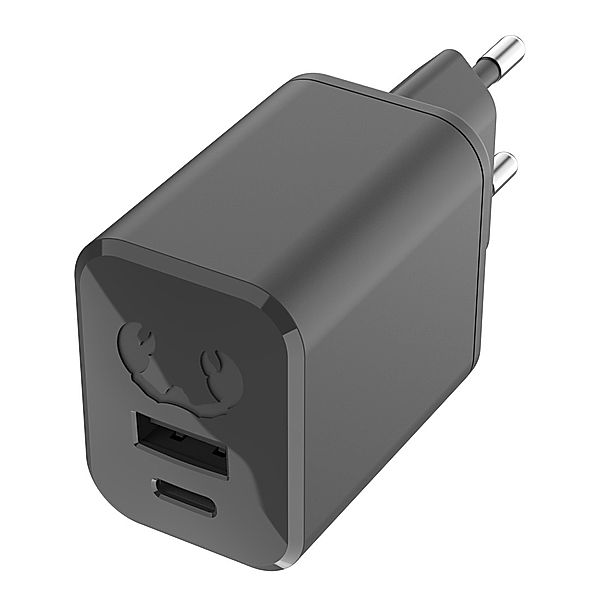 Fresh 'n Rebel Mini-Charger USB-C und USB-A, PD 45W, Storm Grey