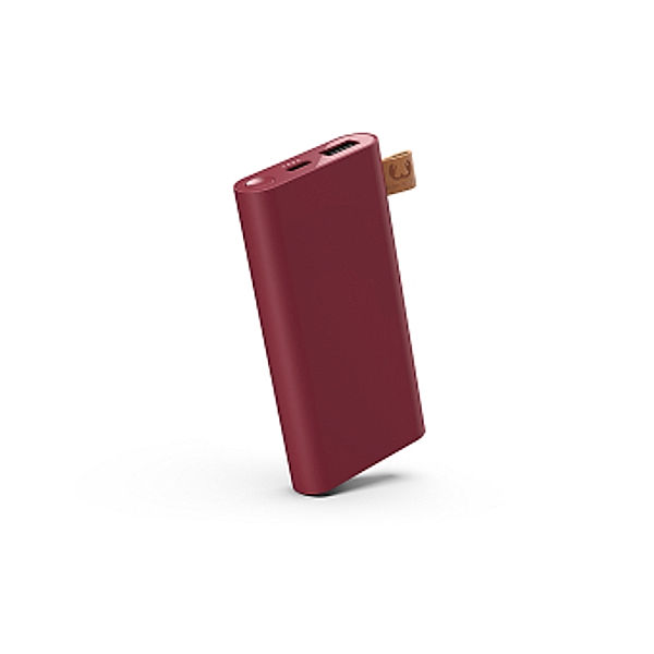 Fresh 'n Rebel Powerbank 6000 mAh mit USB-C Anschluss, Ruby Red