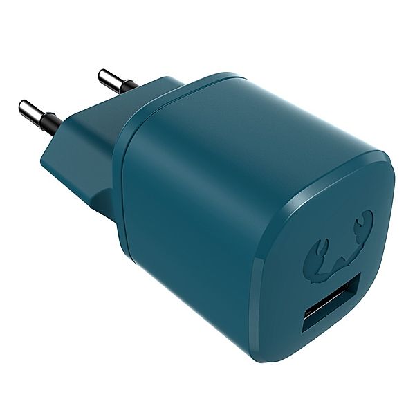 Fresh 'n Rebel USB-A Mini Charger 12W, Petrol Blue
