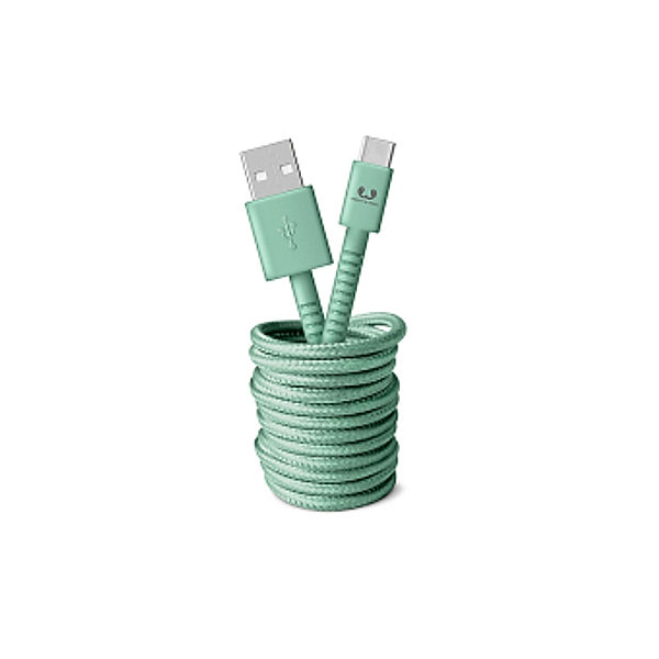 Fresh 'n Rebel USB-C - A Kabel Fabriq, 3,0 m, Misty Mint