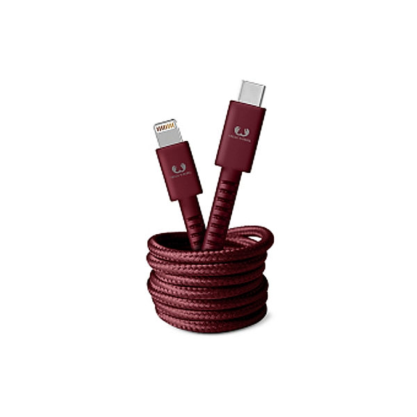 Fresh 'n Rebel USB-C - Lightning Kabel Fabriq, 1,5 m, Ruby Red