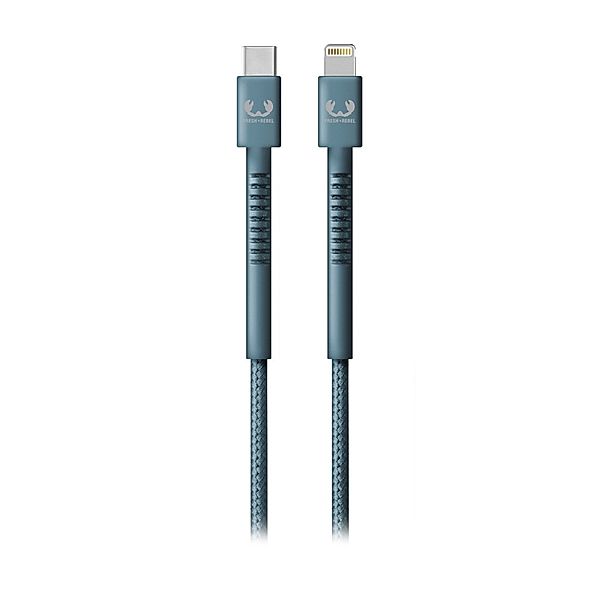 Fresh 'n Rebel USB-C - Lightning-Kabel Fabriq, 2,0 m, Dive Blue