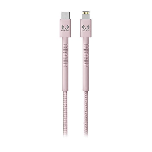 Fresh 'n Rebel USB-C - Lightning-Kabel Fabriq, 2,0 m, Smokey Pink