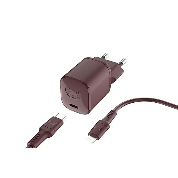 Fresh 'n Rebel USB-C Mini Charger 20W + Apple Lightning-Kabel 2 m, Deep Mauve