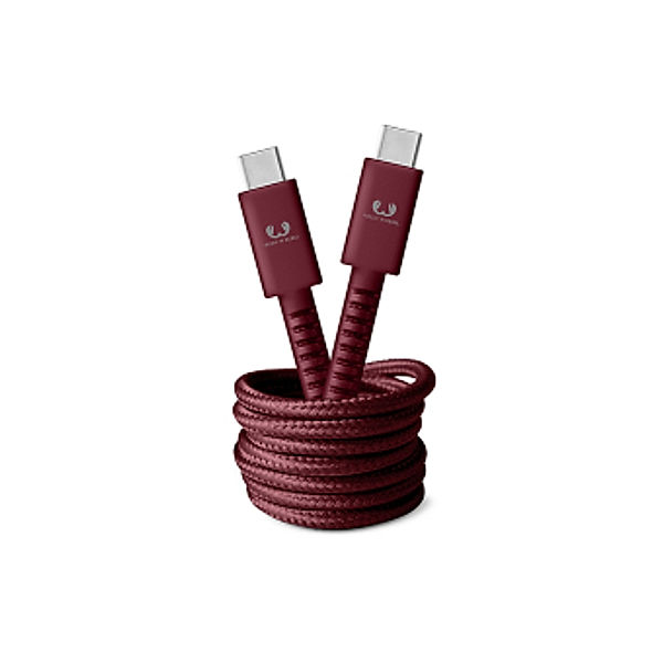 Fresh 'n Rebel USB-C – USB-C Kabel Fabriq, 1,5 m, Ruby Red