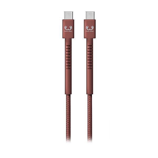 Fresh 'n Rebel USB-C - USB-C Kabel Fabriq, 2,0 m, Safari Red