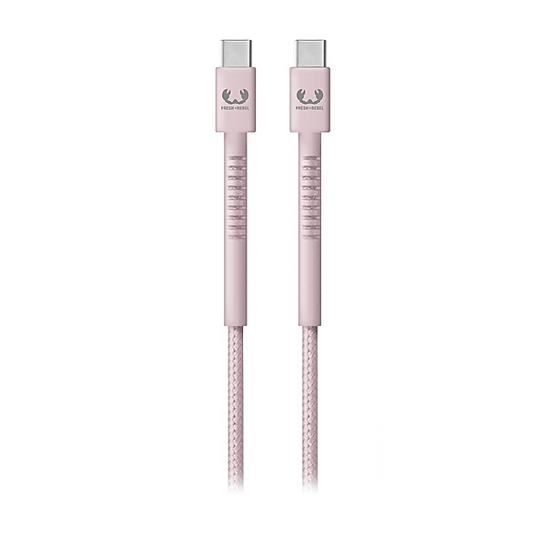Fresh 'n Rebel USB-C - USB-C Kabel Fabriq, 2,0 m, Smokey Pink