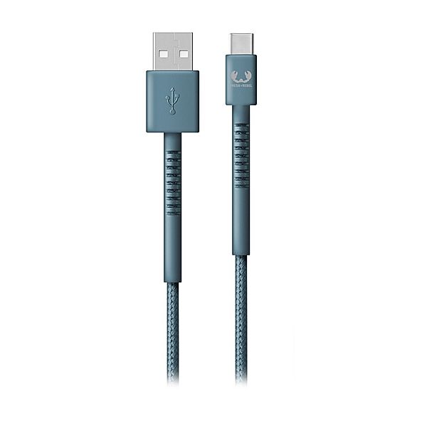 Fresh 'n Rebel USB - USB-C Kabel Fabriq, 2,0 m, Dive Blue