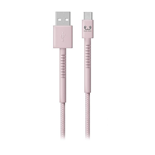 Fresh 'n Rebel USB - USB-C Kabel Fabriq, 2,0 m, Smokey Pink