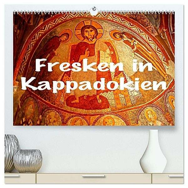 Fresken in Kappadokien (hochwertiger Premium Wandkalender 2024 DIN A2 quer), Kunstdruck in Hochglanz, joern stegen