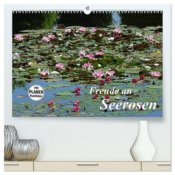 Freude an Seerosen (hochwertiger Premium Wandkalender 2025 DIN A2 quer), Kunstdruck in Hochglanz, Calvendo, Gisela Kruse