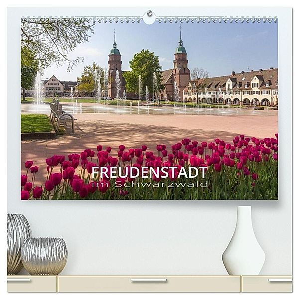 Freudenstadt im Schwarzwald - Wandkalender (hochwertiger Premium Wandkalender 2024 DIN A2 quer), Kunstdruck in Hochglanz, Heike Butschkus