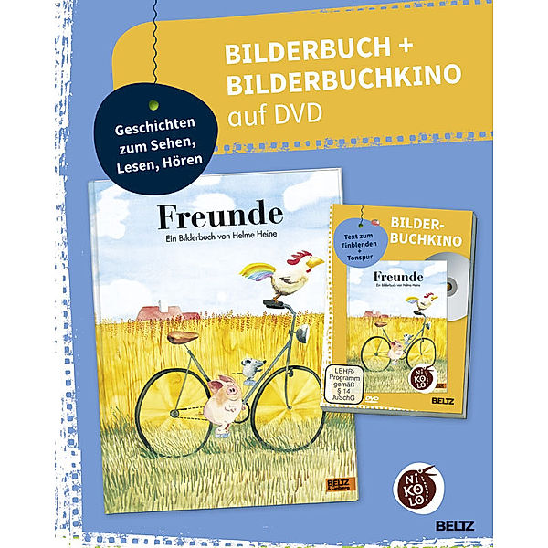 Freunde, Bilderbuch + Bilderbuchkino, DVD-ROM, Helme Heine