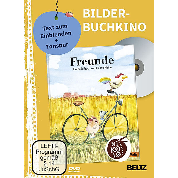 Freunde, Bilderbuchkino, DVD, DVD-ROM, Helme Heine