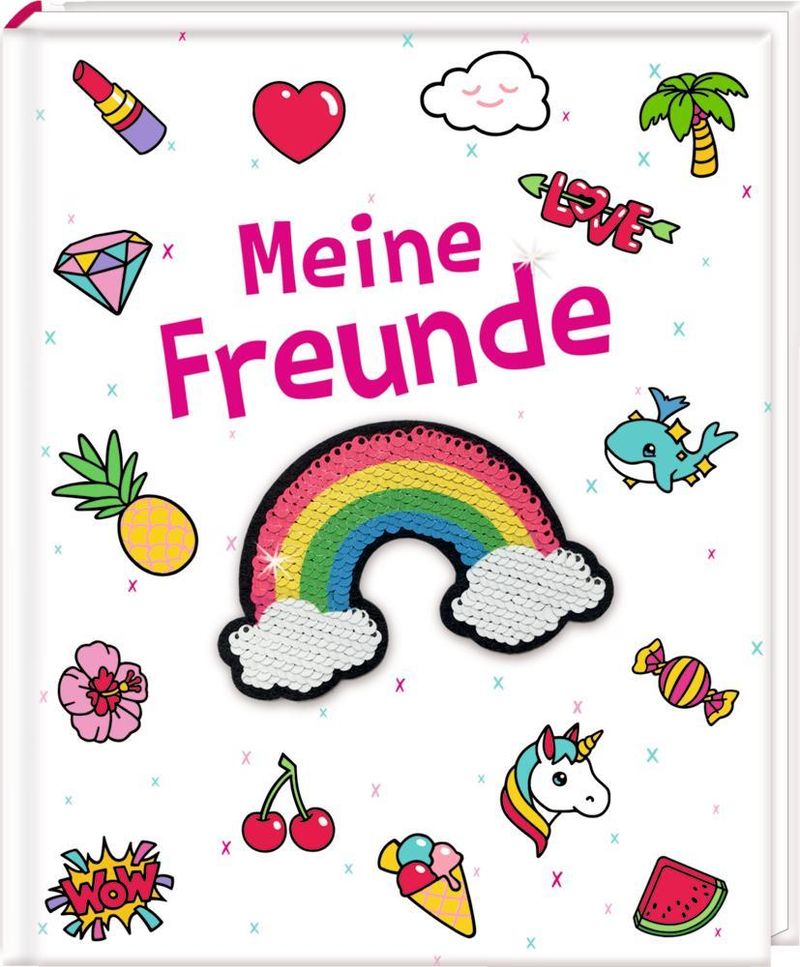 Freundebuch – Funny Patches mit Wende-Pailletten | Weltbild.at