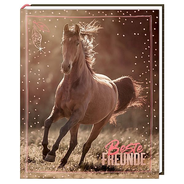 COPPENRATH VERLAG Freundebuch –  I LOVE HORSES - Beste Freunde mit Geburtstagskalender