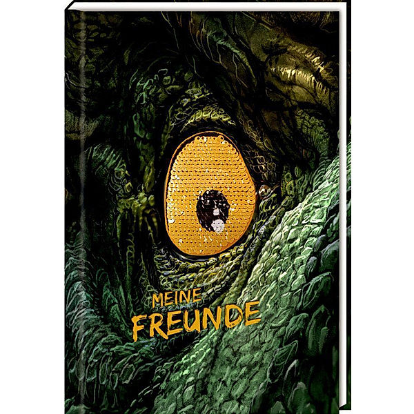 COPPENRATH VERLAG Freundebuch MEINE FREUNDE – T-REX WORLD mit Wendepailletten