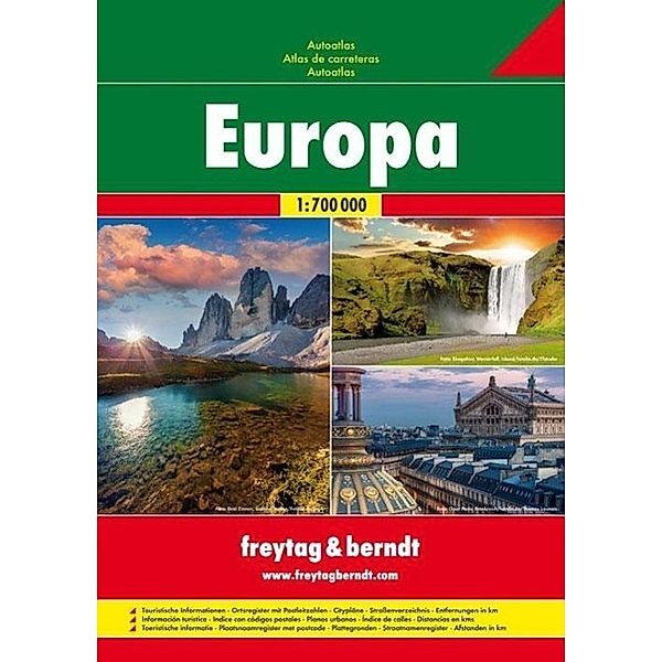 Freytag & Berndt Atlas Europa, Autoatlas 1:700.000