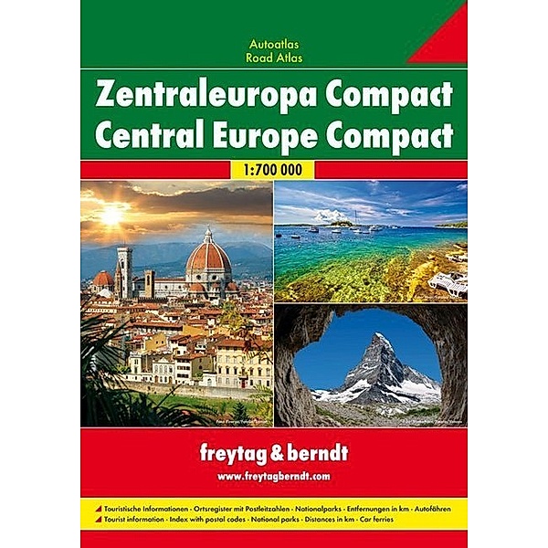 Freytag & Berndt Atlas / Freytag & Berndt Atlas Zentraleuropa Compact, Autoatlas 1:700.000. Central Europe Compact Road Atlas, Freytag-Berndt und Artaria KG