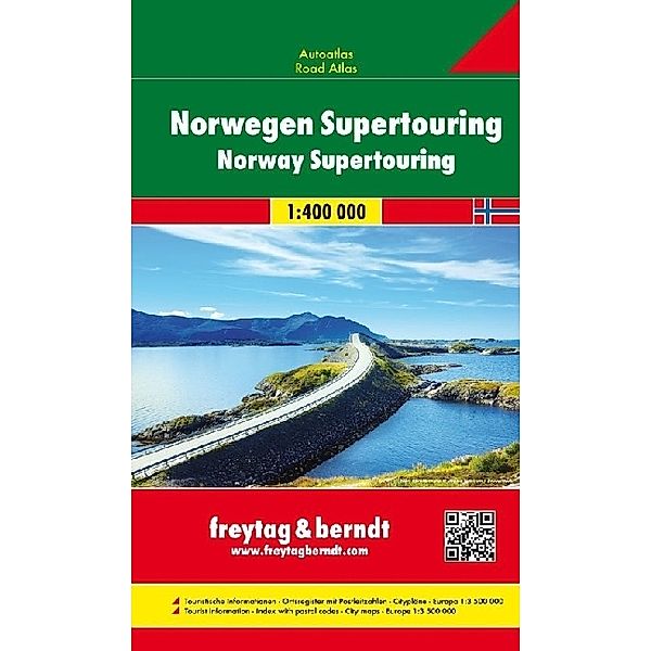 Freytag & Berndt Atlas Norwegen, Autoatlas. Norway Supertouring / Norge Supertouring / Norvege Supertouring / Norvegia Supertouring