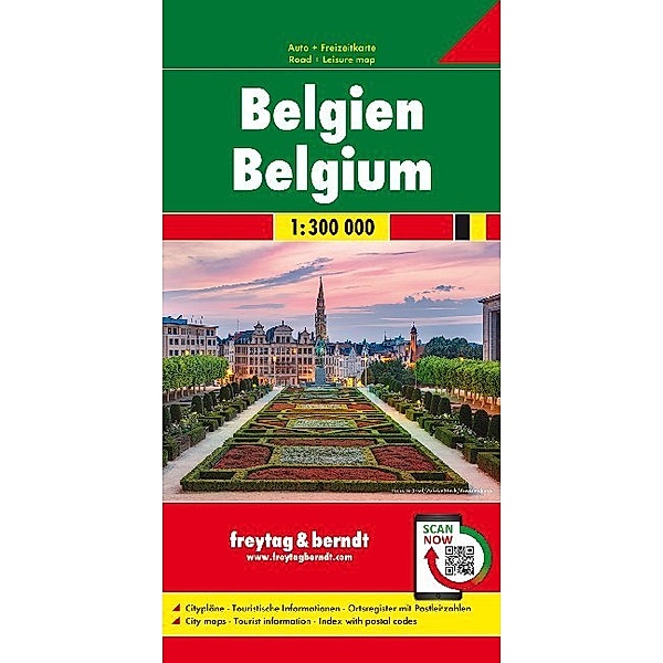 Freytag & Berndt Auto + Freizeitkarte Belgien. Belgique / Belgie