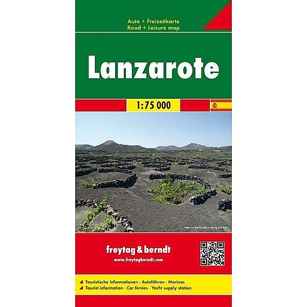 Freytag & Berndt Auto + Freizeitkarte Lanzarote, Autokarte 1:75.000