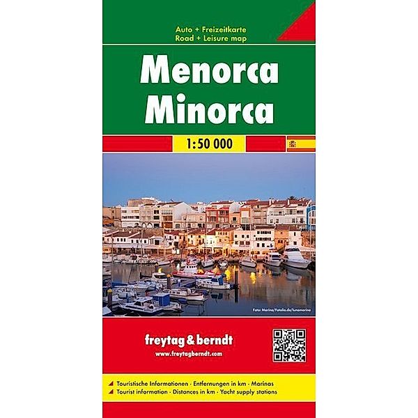 Freytag & Berndt Auto + Freizeitkarte Menorca. Freytag Berndt Road Map Minorca