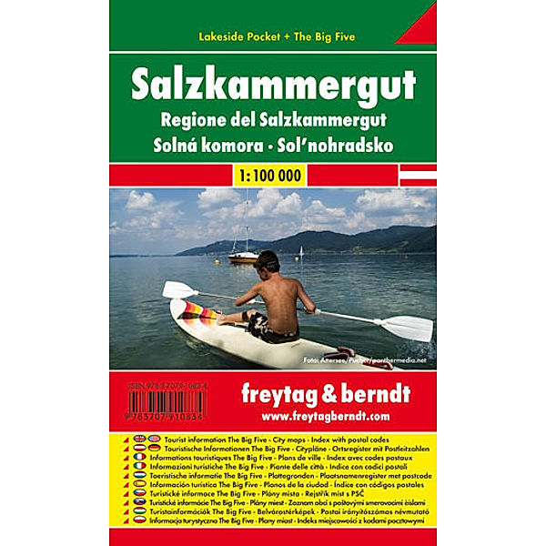 freytag & berndt Auto + Freizeitkarten / LSP 4 / Salzkammergut, Lakeside Pocket + The Big Five. Regione del Salzkammergut. Solná komora; Sol'nohradsko