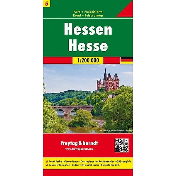 Freytag & Berndt Auto- und Freizeitkarte Hessen. Hesse / Assia