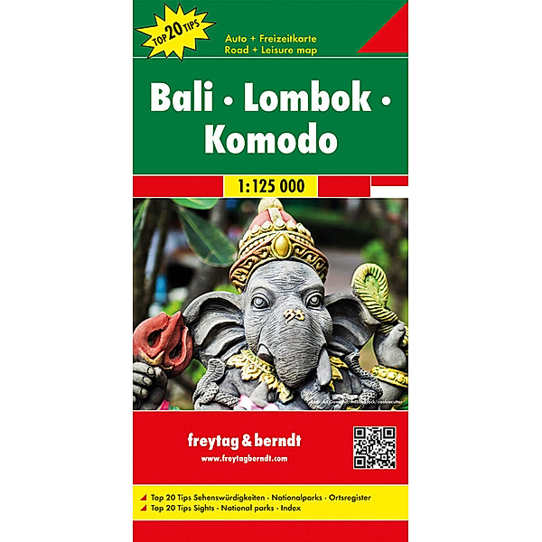 Freytag & Berndt Autokarte Bali - Lombok - Komodo, 1:125.000