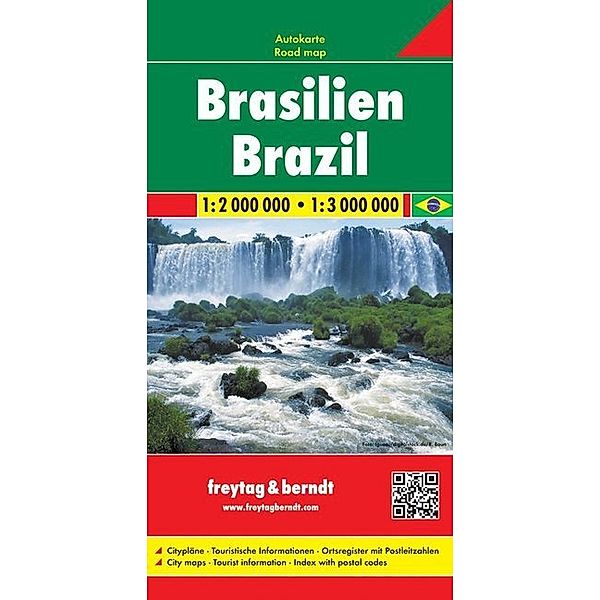 Freytag & Berndt Autokarte Brasilien. Brasil. Brazilie. Brazil. Brésil. Brasile