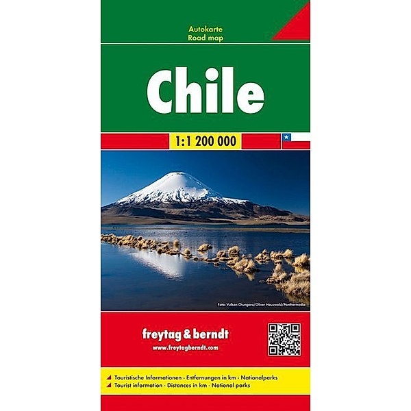 Freytag & Berndt Autokarte Chile 1:1,2 Mio. Chili / Cile
