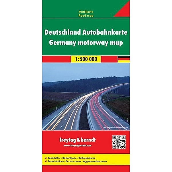 Freytag & Berndt Autokarte Deutschland, Autobahnkarte; Alemania, mapa de autopistas. Duitsland wegenkaart; Germany, motorway map. Allemagne, Carte d'autoroute; Carta autostradale della Germania