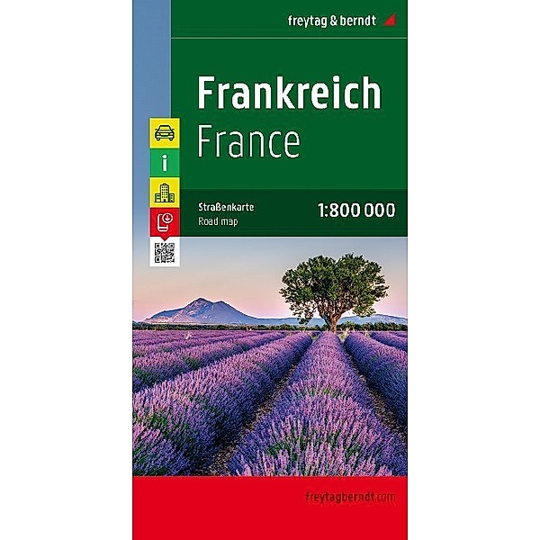 Freytag & Berndt Autokarte Frankreich. France. Frankrijk; Francia