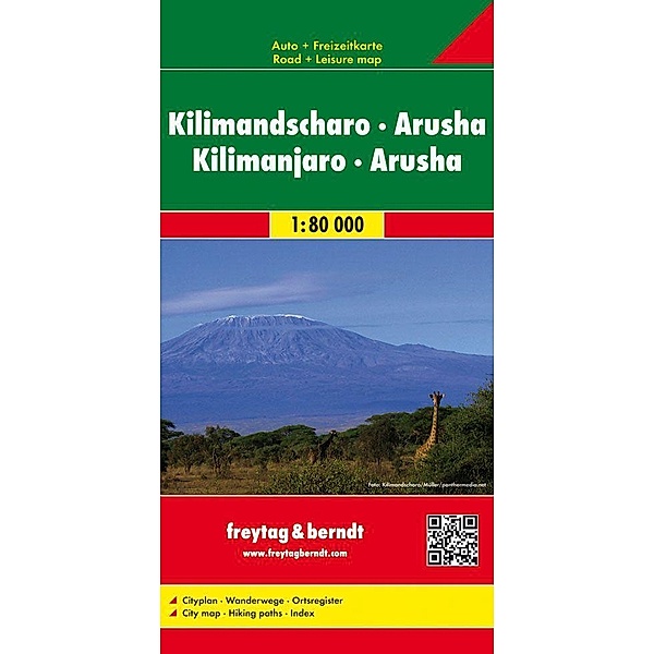 Freytag & Berndt Autokarte Kilimandscharo, Arusha. Kilimanjaro, Arusha. Kilimangiaro, Arusha. Kilimanjaro, Arusha. Kilimangiaro, Arusha