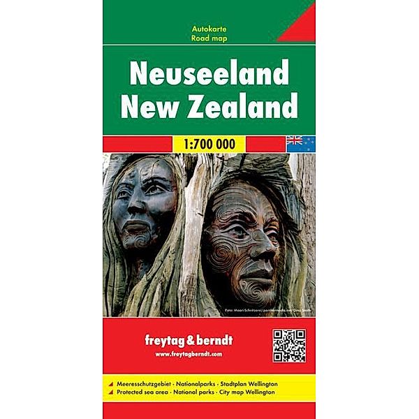 Freytag & Berndt Autokarte Neuseeland. Nueva Zelanda. Nieuw Zeeland