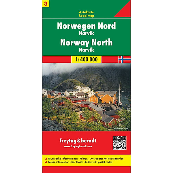 Freytag & Berndt Autokarte Norwegen Nord - Narvik 1 : 400 000. Norway North