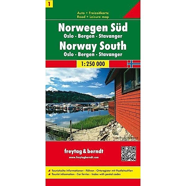 Freytag & Berndt Autokarte Norwegen Süd. Norway South / Soer Norge / Norvège du Sud / Norvegia della Sud