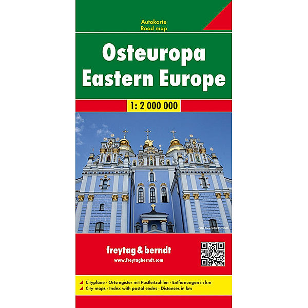 Freytag & Berndt Autokarte Osteuropa. Europa del Este. Oost Europa; Eastern Europe; Europe de l' Est; Europa orientale