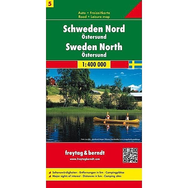 Freytag & Berndt Autokarte Schweden Nord. Sverige Norre. Zweden Noorden