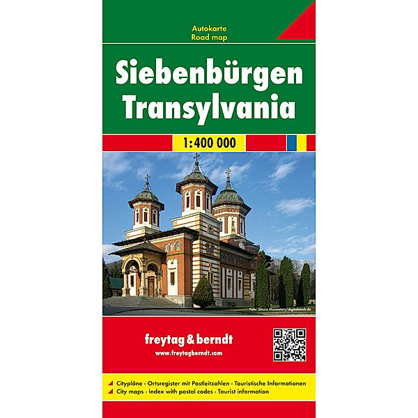 Freytag & Berndt Autokarte Siebenbürgen / Transylvania / Transilvania / Transsilvanie