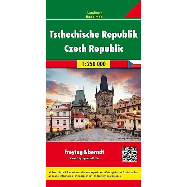 Freytag & Berndt Autokarte Tschechische Republik 1 : 250.000. Ceska republika. Tsjechische Republiek. Czech Republic. République Tchèque. Repubblica Cèca