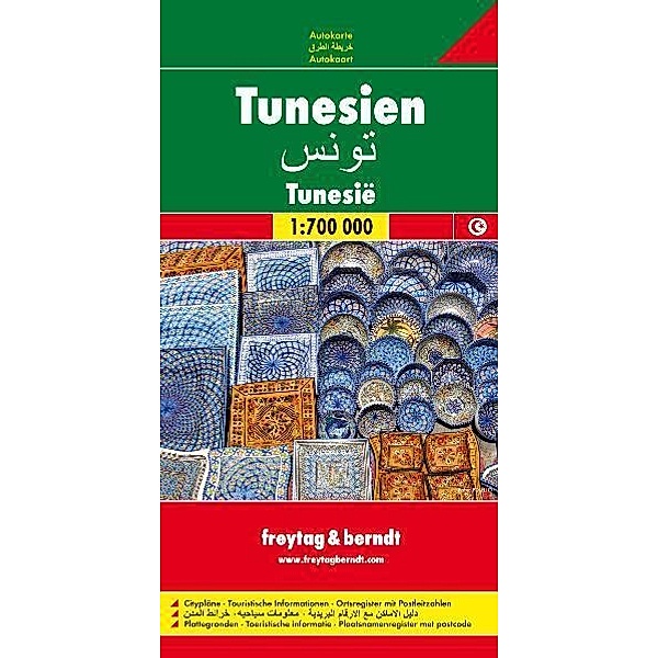 Freytag & Berndt Autokarte Tunesien. Tunesie. Tunisia;Tunisie. Tunesie. Tunisia;Tunisie