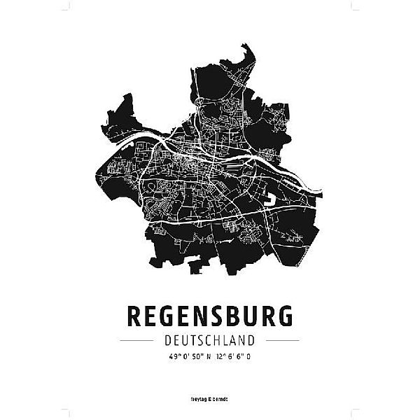 freytag & berndt Poster + Markiertafeln / PL 91F / Regensburg, Designposter, Hochglanz-Fotopapier